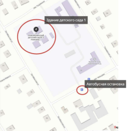 Информация о маршруте движения к объекту на общественном транспорте к зданию 1. Расположение остановок общественного транспорта м